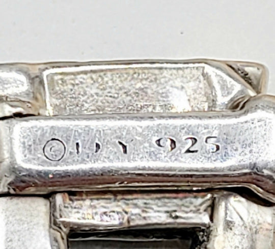 hallmark of David Yurman Curb Chain ID Bracelet In Sterling Silver With Tiger’s Eye