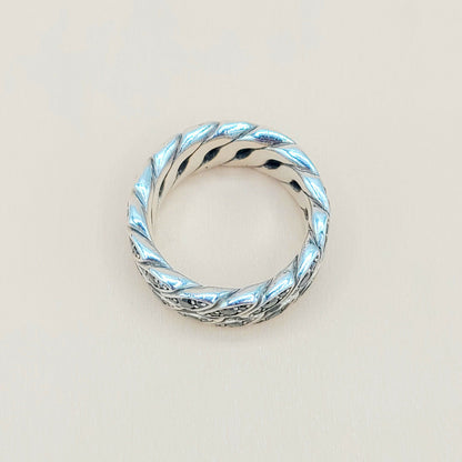    David Yurman-Black Diamond Graphic-Cable Band Ring