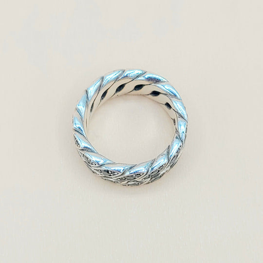  David Yurman-Black Diamond Graphic-Cable Band Ring