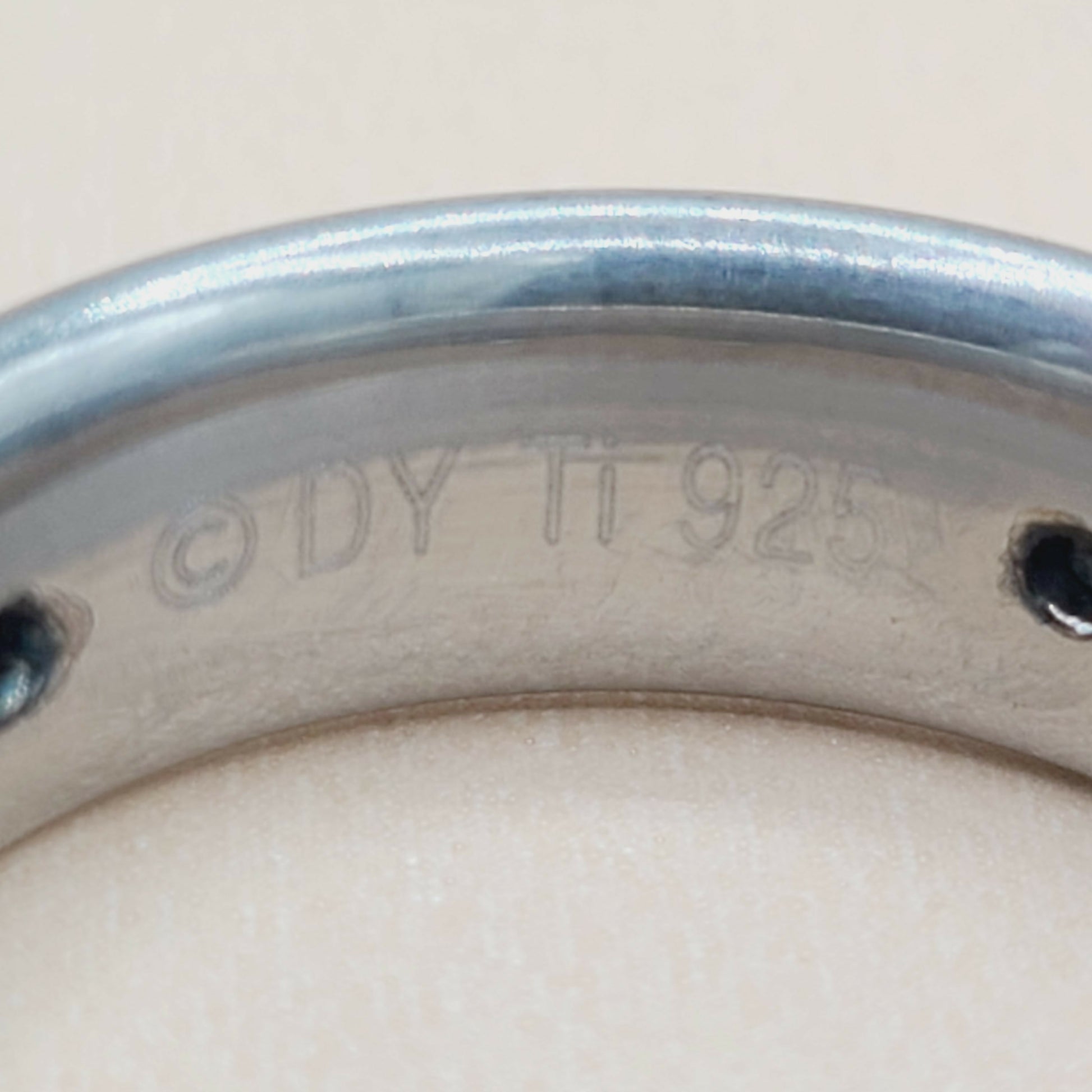 David Yurman Titanium Cable Inlay Band Ring | Certified Pre-Owned  AYW Luxury #