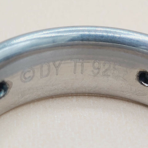  David Yurman Grey Titanium Cable Inset Band