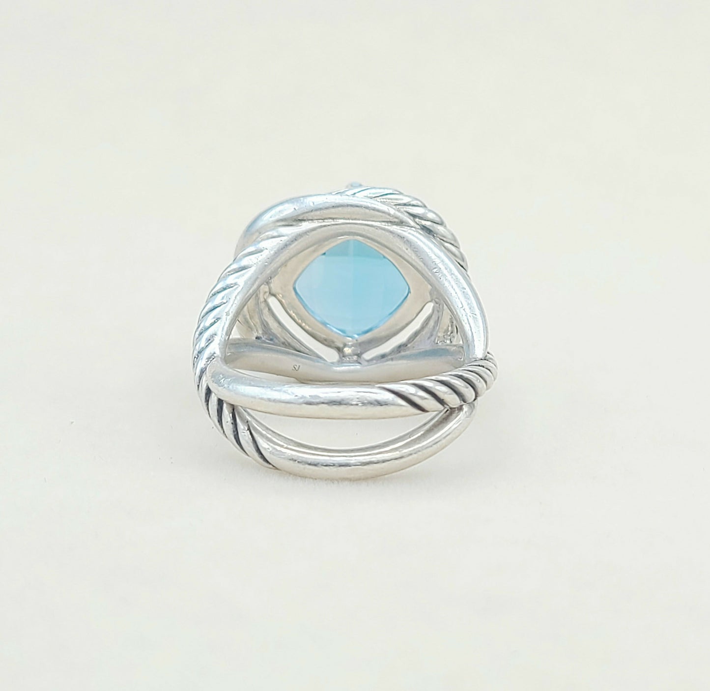 David Yurman Infinity 11mm Hampton Blue Topaz Ring
