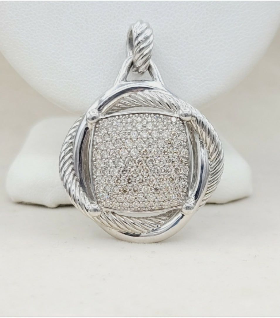 David Yurman Infinity Large Pendant With Diamonds