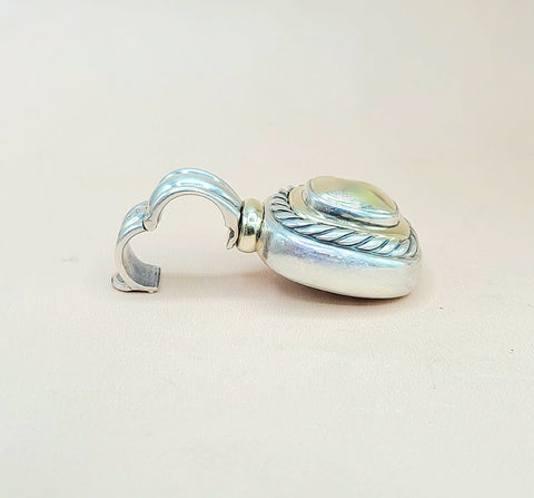  David Yurman Large Albion Gold Dome Pendant Enhancer