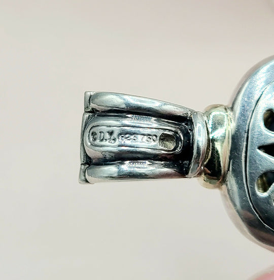 hallmark of David Yurman Large Albion Diamond & 18K Gold Pendant Enhancer