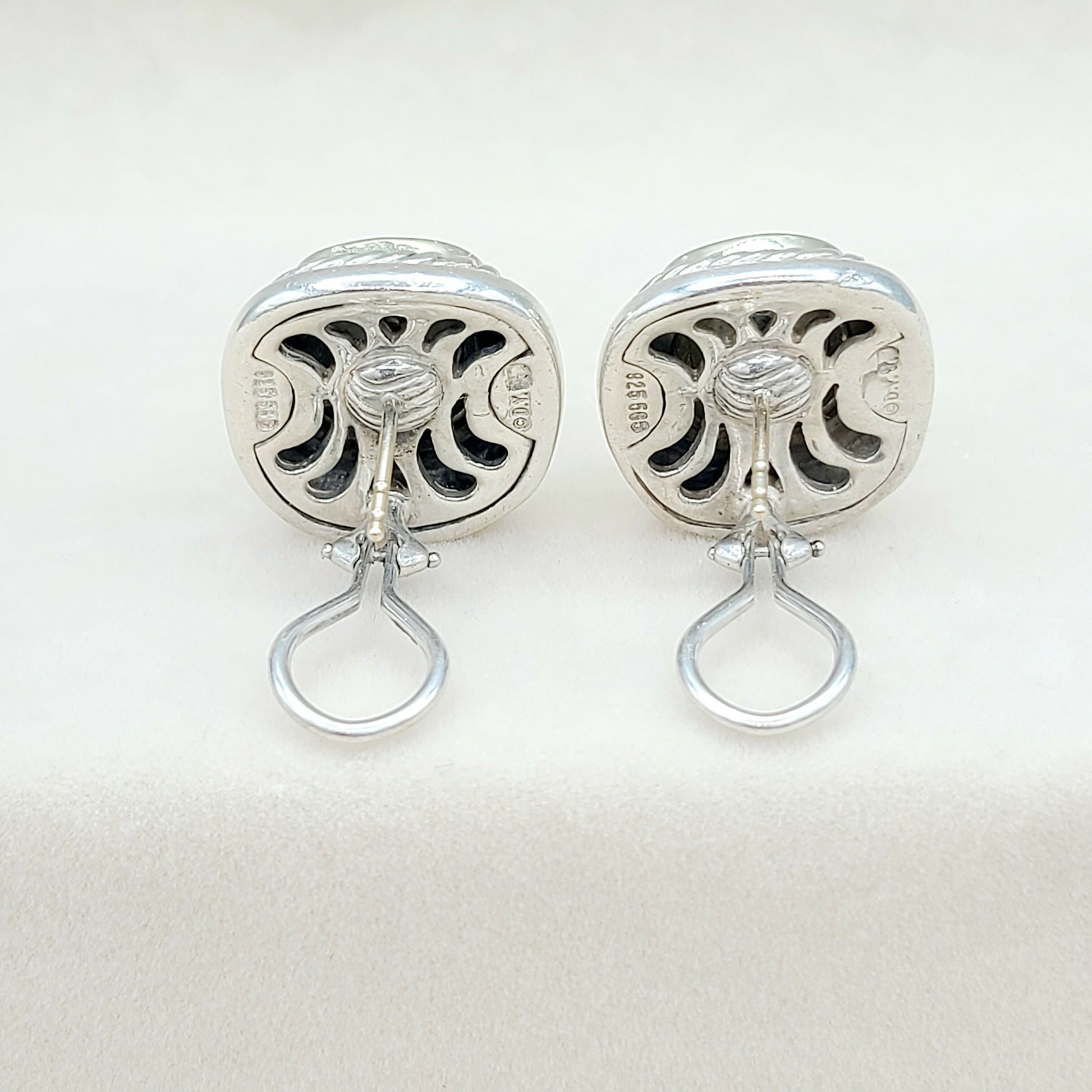 David Yurman Large Albion Gold Dome Earrings