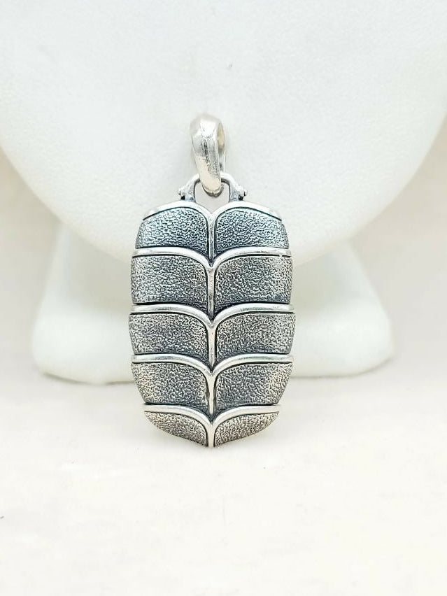 David Yurman Large Armory Shield Pendant Tag Sterling Silver | AYW Luxury