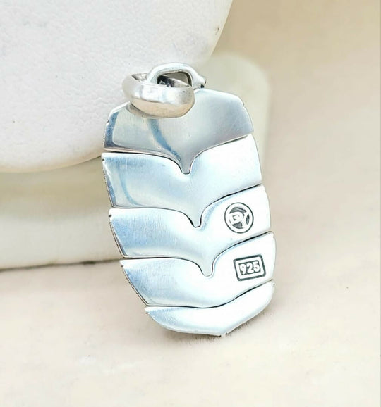 HALLMARK David Yurman Large Armory Shield Pendant Tag Sterling Silver | AYW Luxury