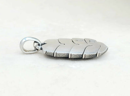 side David Yurman Large Armory Shield Pendant Tag Sterling Silver | AYW Luxury
