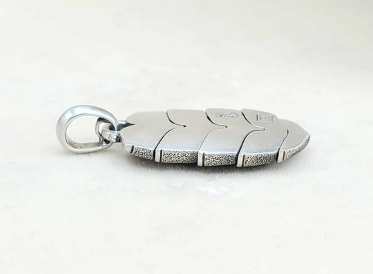 side David Yurman Large Armory Shield Pendant Tag Sterling Silver | AYW Luxury