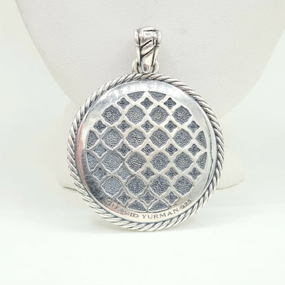  David Yurman-Large Disk Labyrinth-Pendant-Enhancer-