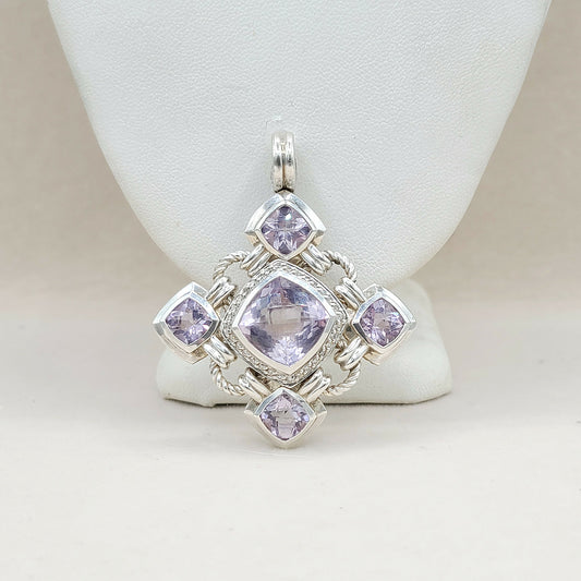 David Yurman Renaissance Amethyst Diamond Enhancer  AYW Luxury