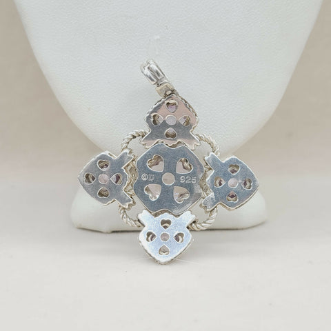  David Yurman Large Renaissance Lavender Amethyst Diamond Pendant Enhancer