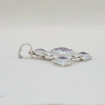 David Yurman Renaissance Amethyst Diamond Enhancer  AYW Luxury