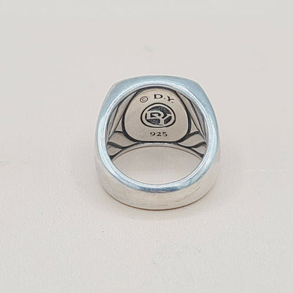 David Yurman Malachite Exotic Stone Ring in Sterling Silver  AYW Luxury #