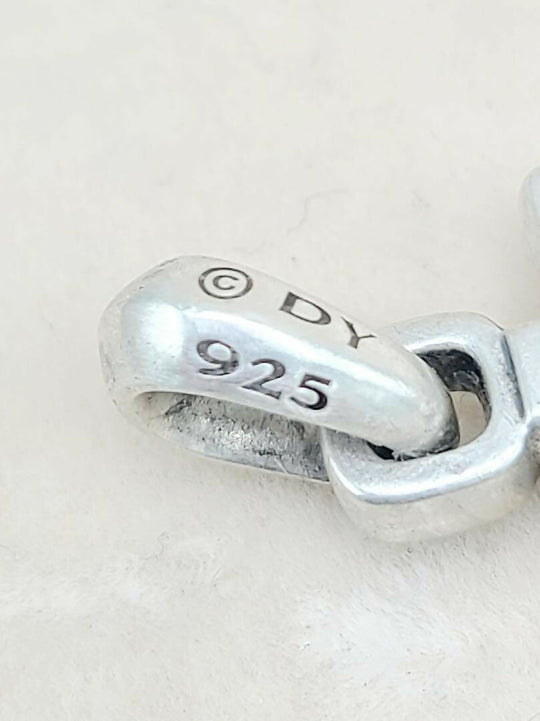 hallmark David Yurman Maritime Anchor Black Diamond Amulet Sterling Silver | AYW Luxury