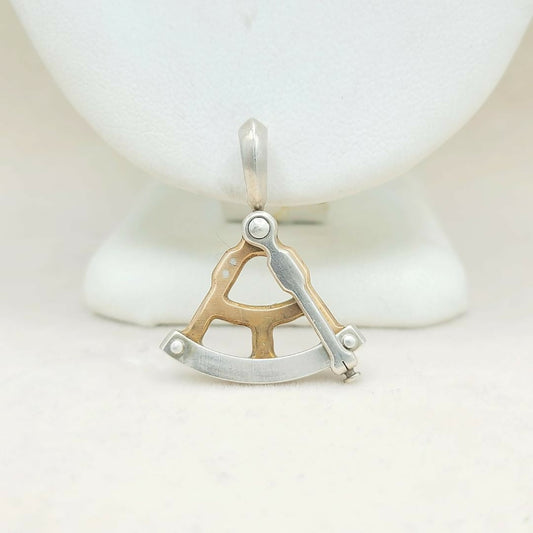 David Yurman Maritime Sextant Amulet Bronze & Sterling Silver | AYW Luxury