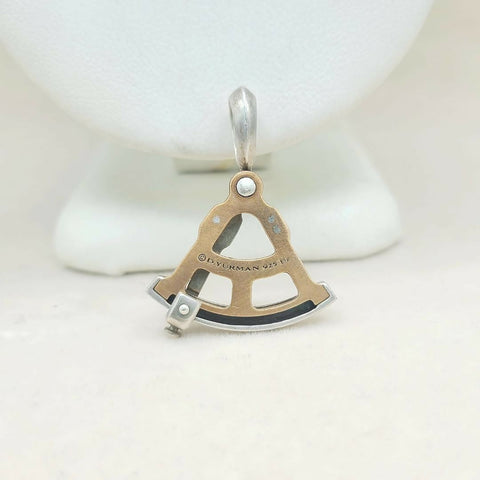 hallmark David Yurman Maritime Sextant Amulet Bronze & Sterling Silver | AYW Luxury
