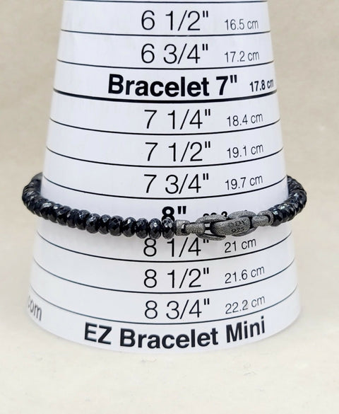 sizing of David Yurman Memento Mori Skull Black Spinel Bracelet