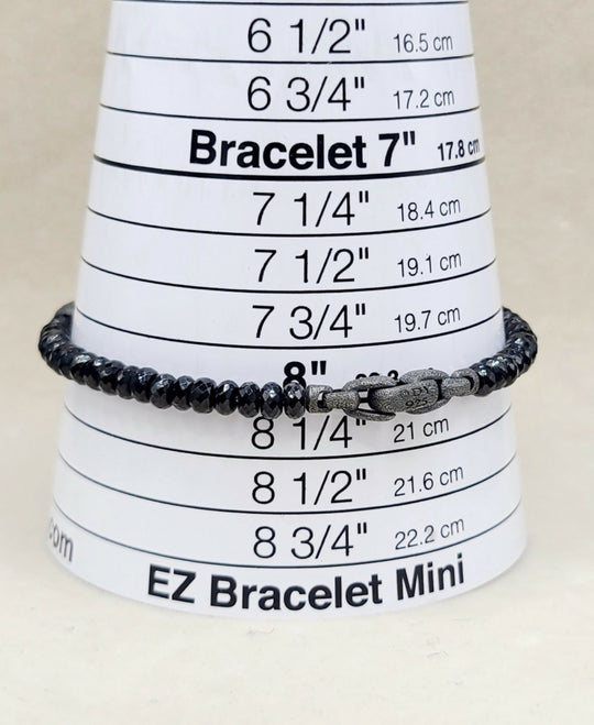 sizing of David Yurman Memento Mori Skull Black Spinel Bracelet