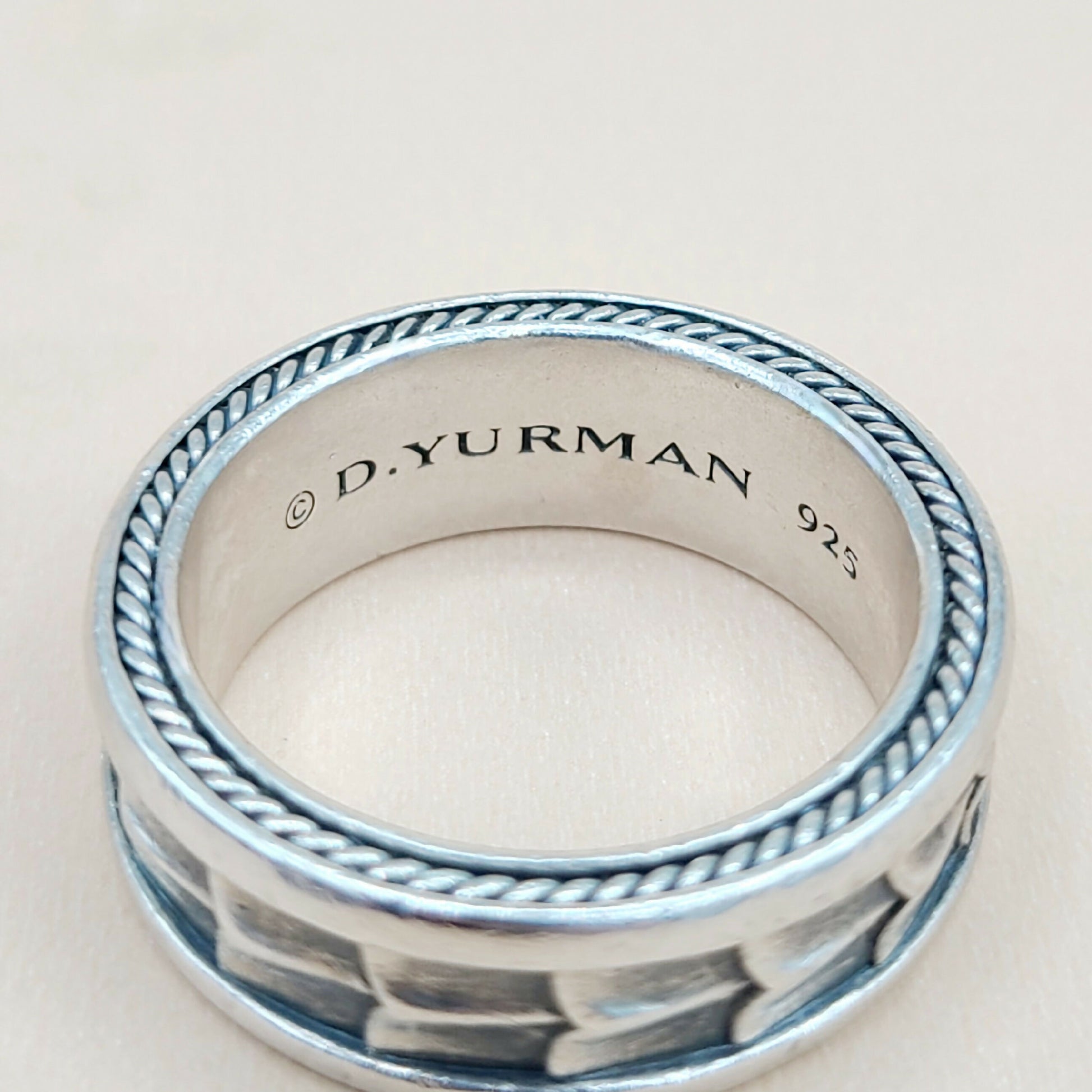 David Yurman Narrow Armory Band Ring Sterling Silver | Certified  AYW Luxury #