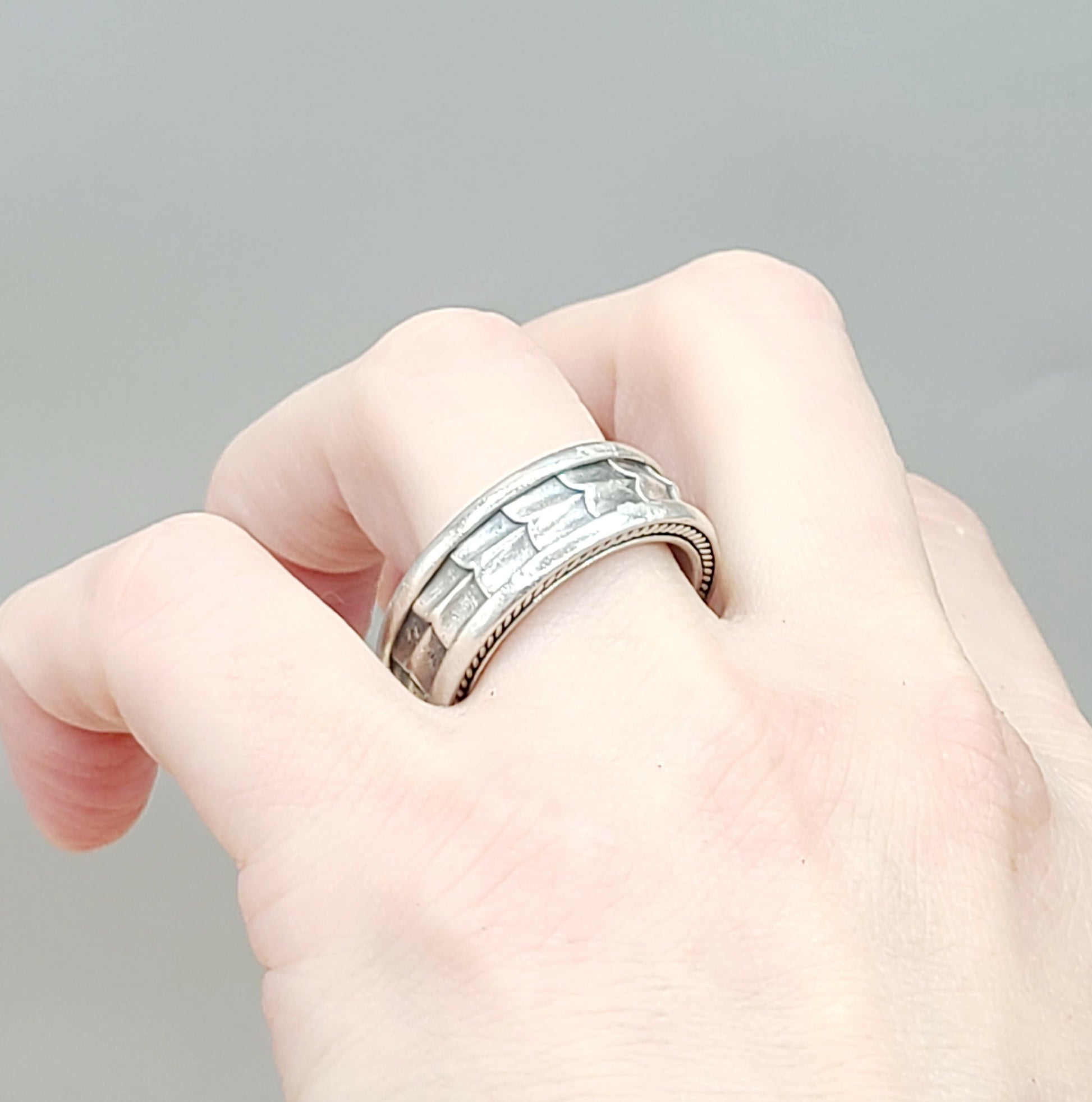 David Yurman Narrow Armory Band Ring Sterling Silver | Certified  AYW Luxury #