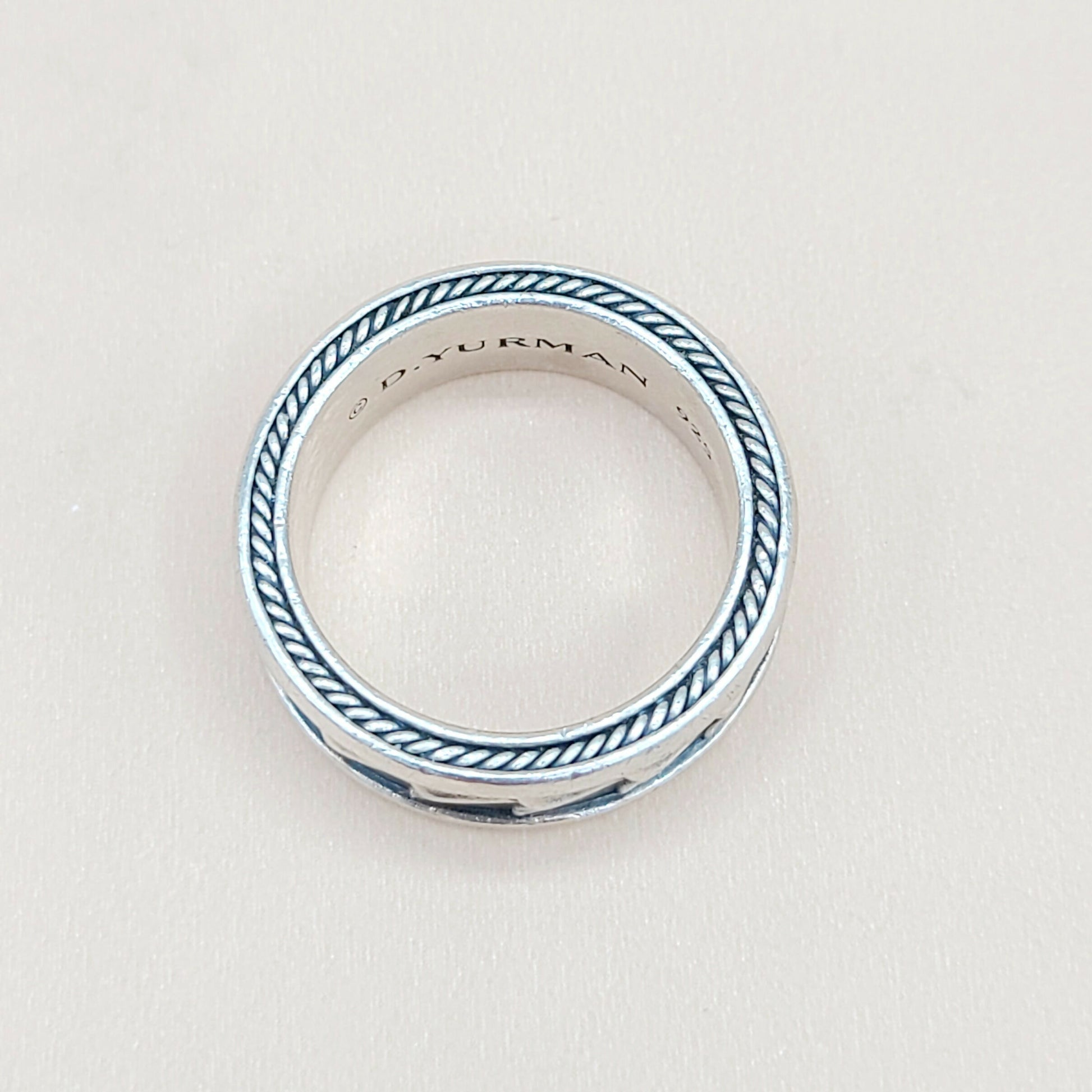 David Yurman Narrow Armory Band Ring Sterling Silver | Certified  AYW Luxury #