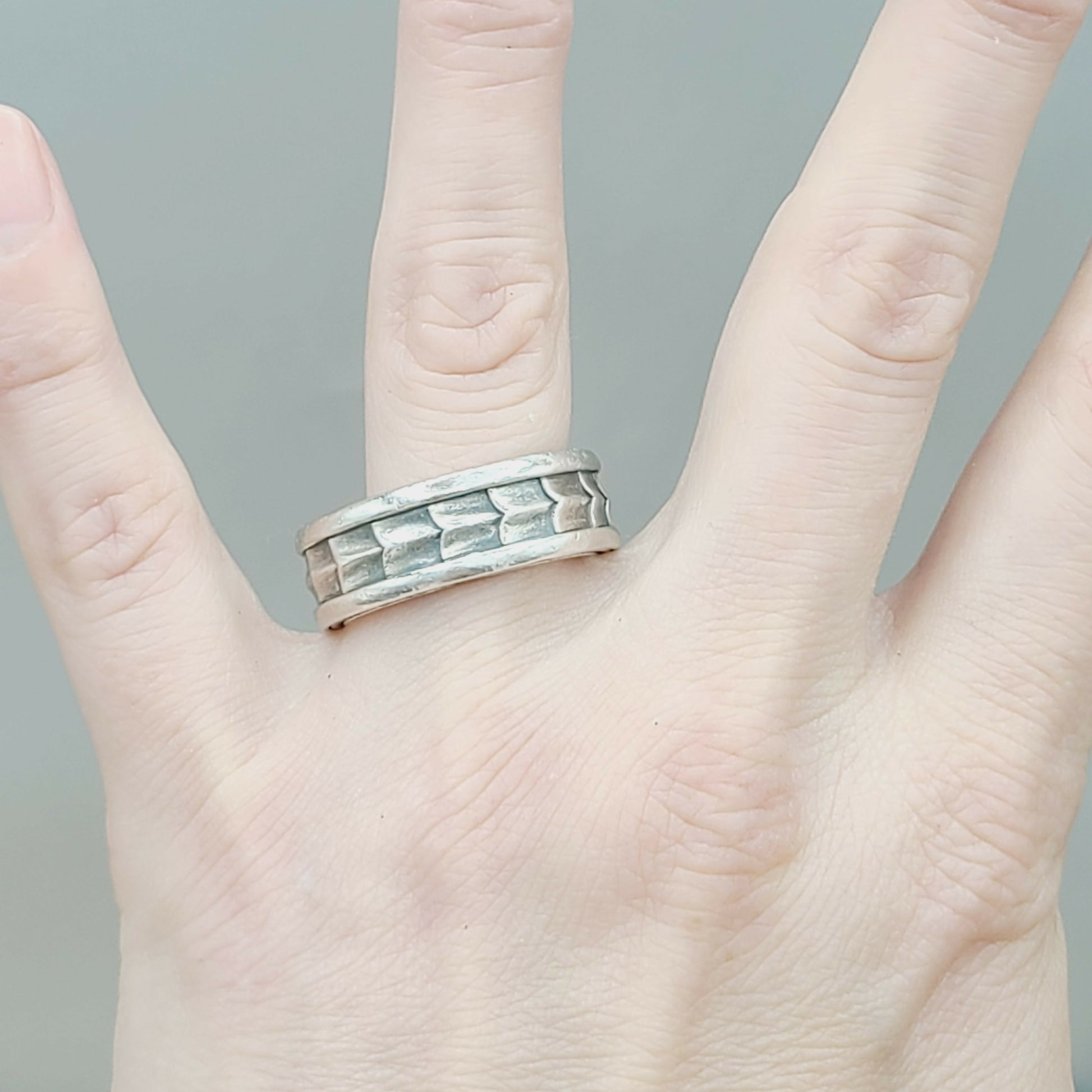 David Yurman Narrow Armory Band Ring Sterling Silver | Certified  AYW Luxury #