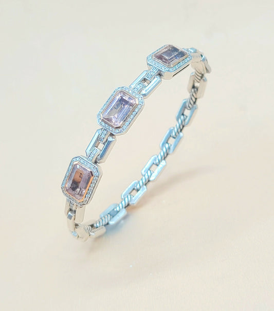 David Yurman Novella Morganite Diamond Bracelet | Certified Pre-Owned  AYW Luxury #