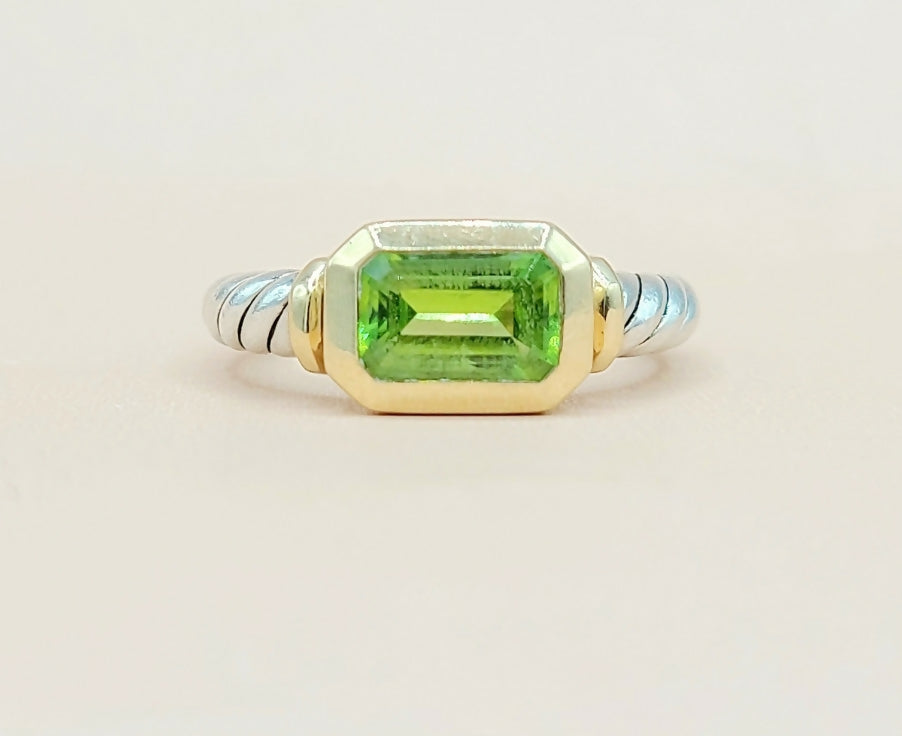 David Yurman Novella Peridot Gold Ring | Certified Pre-Owned  AYW Luxury #