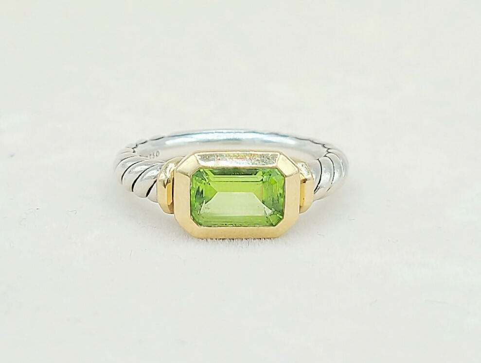 David Yurman Novella Peridot Gold Ring | Certified Pre-Owned  AYW Luxury #