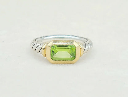 David Yurman Novella Peridot Gold Ring | Certified Pre-Owned  AYW Luxury #