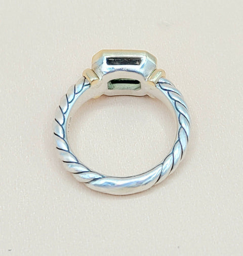  David Yurman Novella Peridot Gold Ring