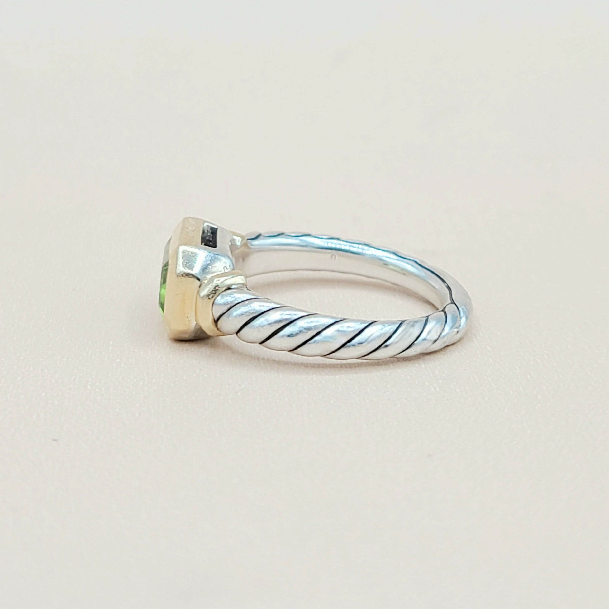 David Yurman Novella Peridot Gold Ring | Certified Pre-Owned  AYW Luxury #