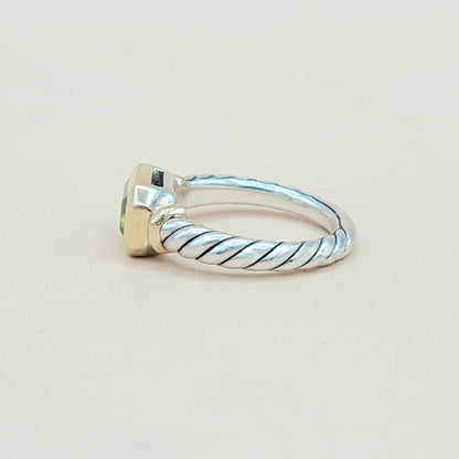 David Yurman Novella Peridot Gold Ring | Certified Pre-Owned  AYW Luxury #