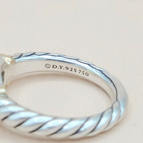  David Yurman Novella Peridot Gold Ring