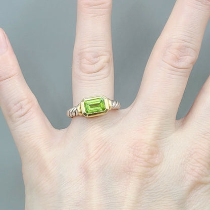 David Yurman Novella Peridot Gold Ring | Certified Pre-Owned  AYW Luxury #