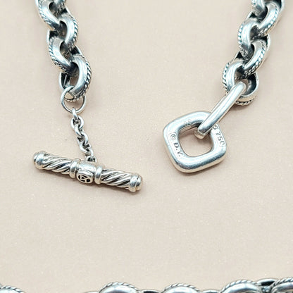 David Yurman Old World Link Charm Necklace