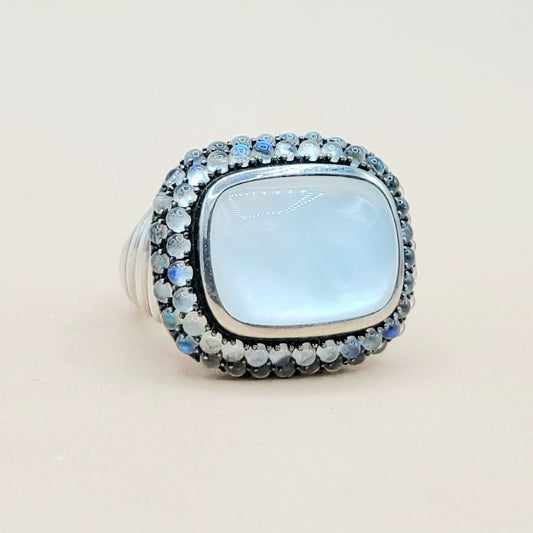 David Yurman Osetra Berries Moonstone Moon Quartz Ring | Certified Pre-Owned  AYW Luxury #