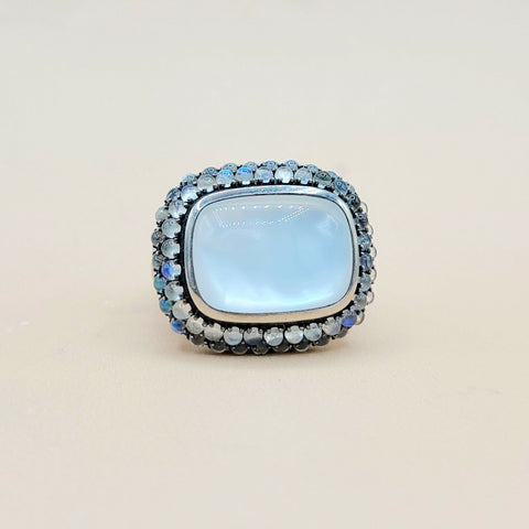  David Yurman Osetra Berries Moon Stone Moon Quartz Ring