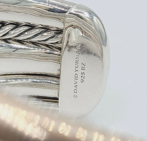 hallmark of David Yurman Pure Form Five-Row Bracelet with Cognac Diamonds