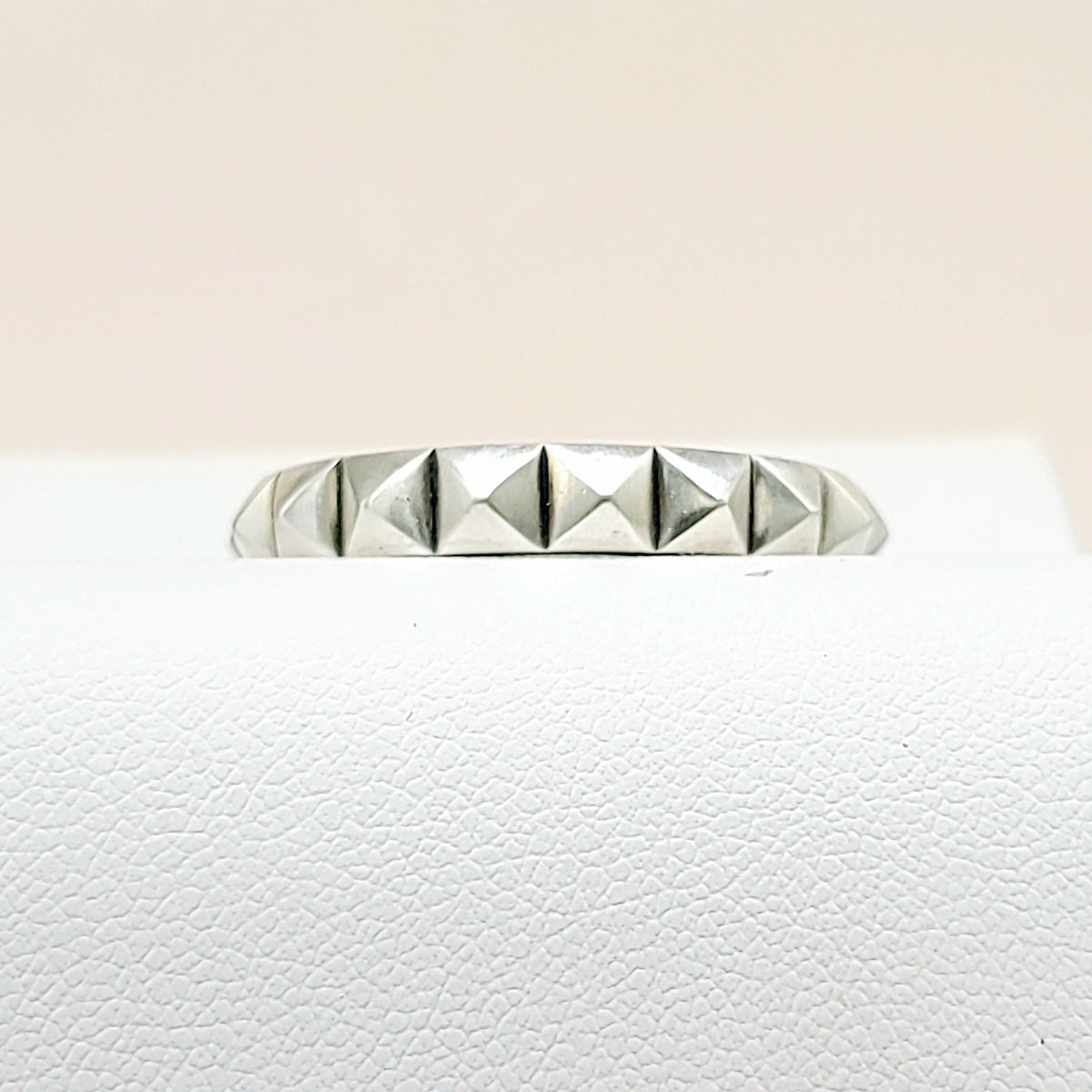 David Yurman Pyramid Band Ring Sterling Silver 4mm Size 11