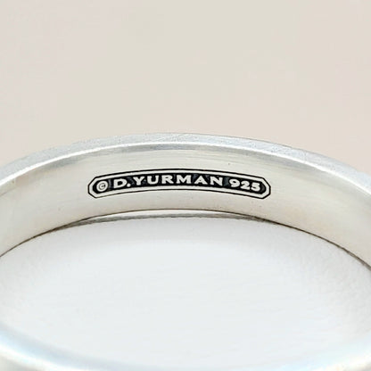 David Yurman Pyramid Band Ring Sterling Silver 4mm Size 11