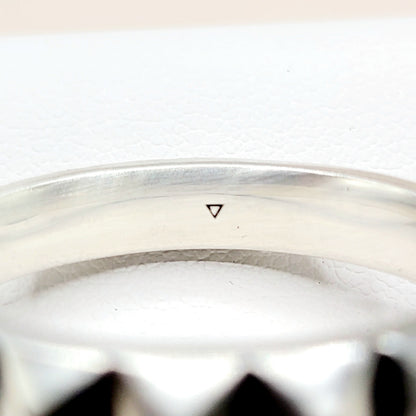 David Yurman Pyramid Band Ring Sterling Silver 4mm Size 11