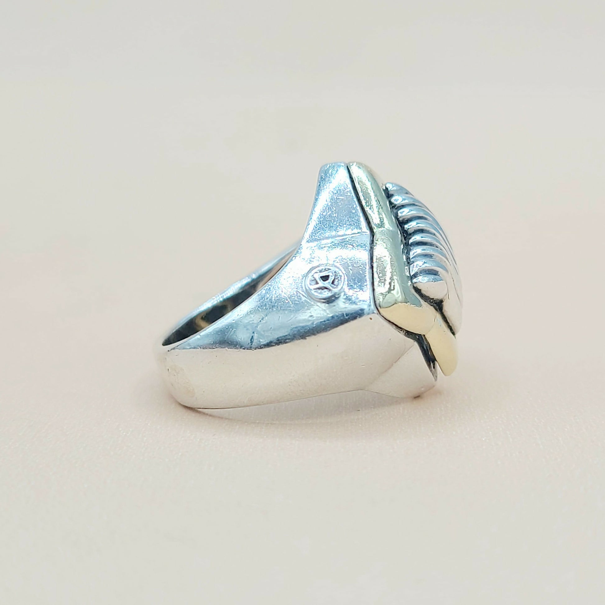 David Yurman Quatrefoil Sculpted Ring Silver & Gold | Certified   AYW Luxury #