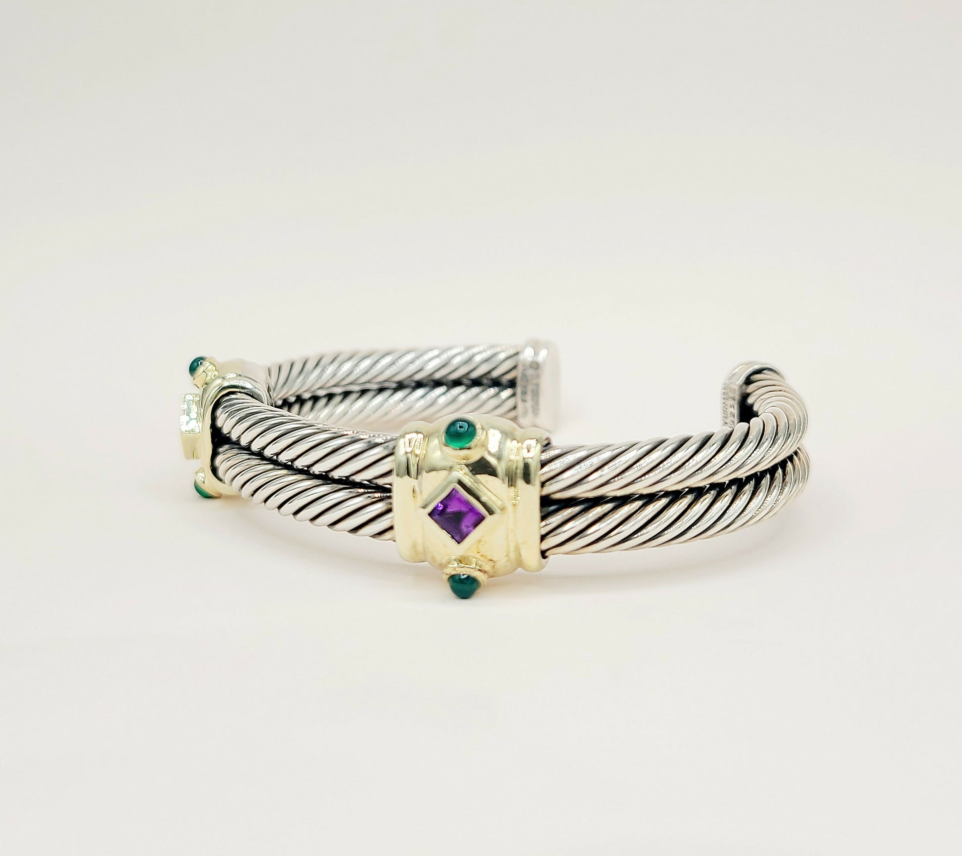 David Yurman Renaissance Amethyst Green Onyx Bracelet | Certified Pre-Owned  AYW Luxury #