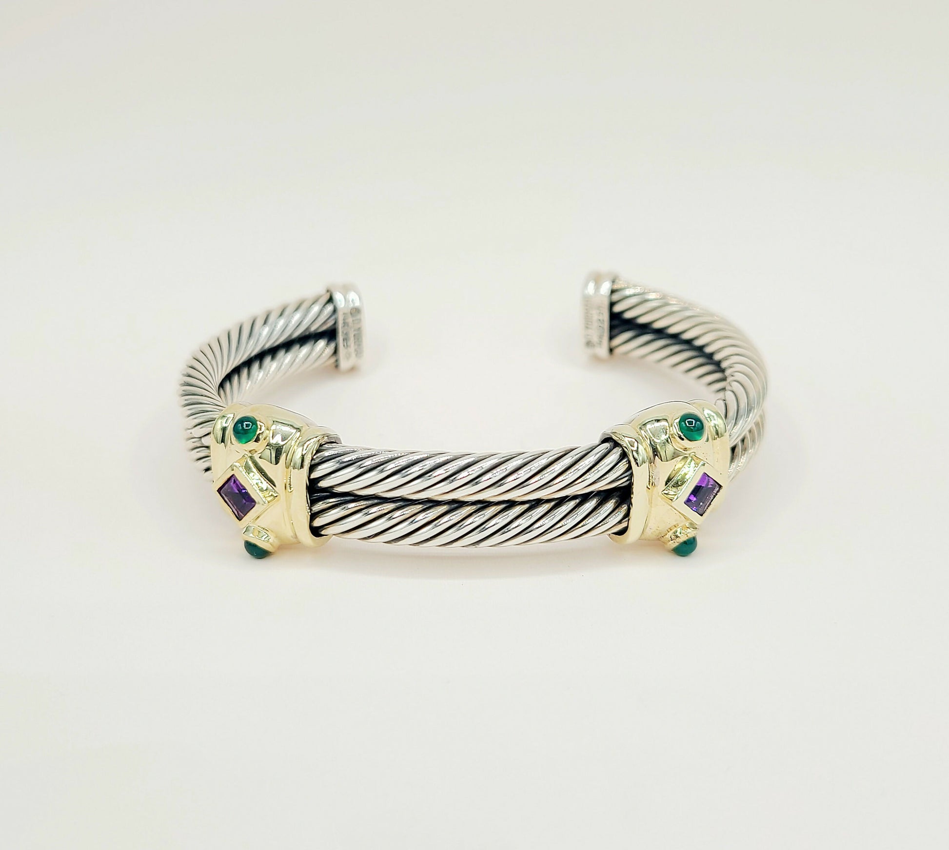 David Yurman Renaissance Amethyst Green Onyx Bracelet | Certified Pre-Owned  AYW Luxury #