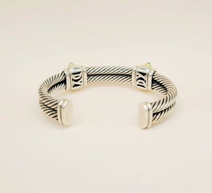 David Yurman Renaissance Amethyst Green Onyx Bracelet | Certified Pre-Owned  AYW Luxury #