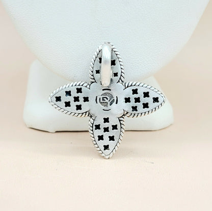  David Yurman Renaissance Black Onyx, Hematite & Diamond Teardrop Pendant