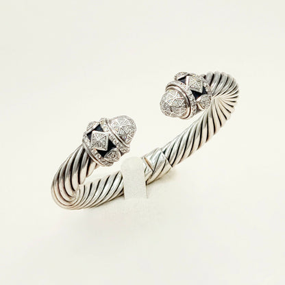 David Yurman Renaissance Classic Cable Diamond Bracelet | Certified  AYW Luxury #